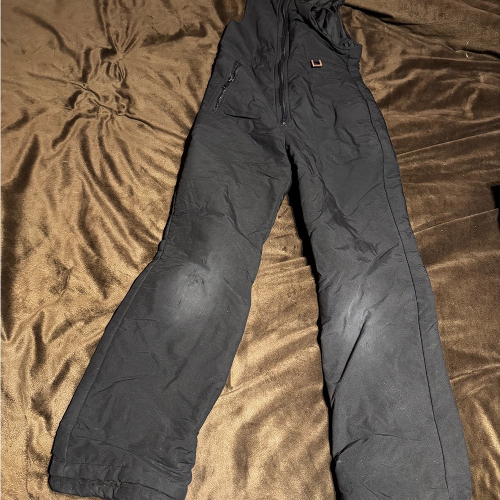 Kids Black Snow Pants / overalls
